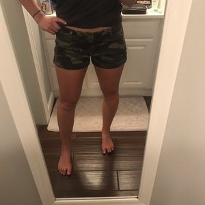 Express camo shorts